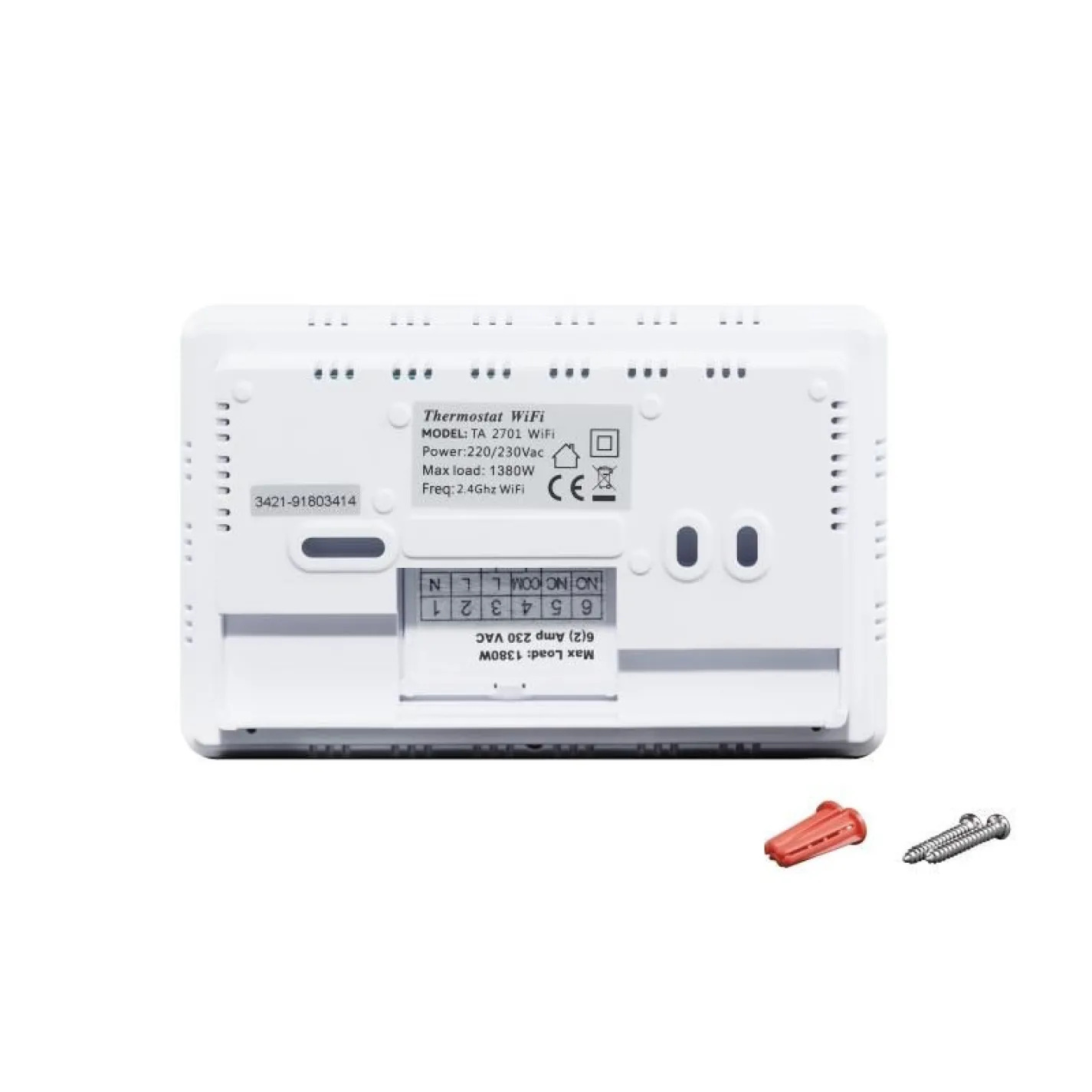 Недельный программируемый термостат Thermo Alliance TA2701WIFI с WiFi (TA2701WIFI) - Фото 2